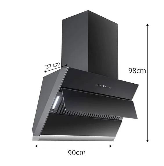 Faber HOOD ZENITH FL SC AC BK 90 Auto Clean Chimney AC GHAR